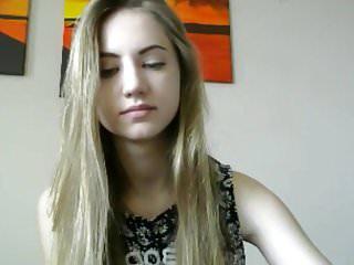 Super sexy Blondine mit langen haaren