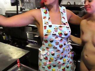 Lesben Teens Penny barber und Alan Brooke haben Spass