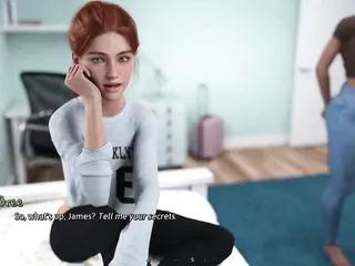 Heiße College Girls spielen im Wald herum