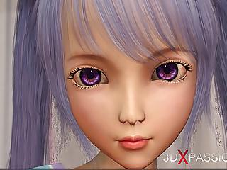 Schwarze Kerle spielen mit japanische Teen im Wohnzimmer